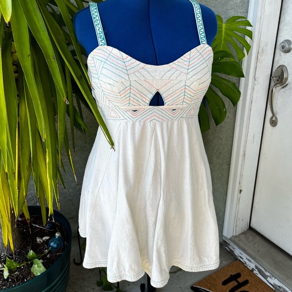 White Mini Dress - Picture 2 of 2